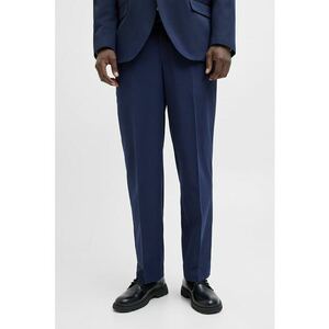 Pantaloni chino uni - Albastru inchis imagine