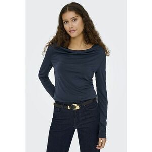Bluza uni slim fit - Albastru inchis imagine
