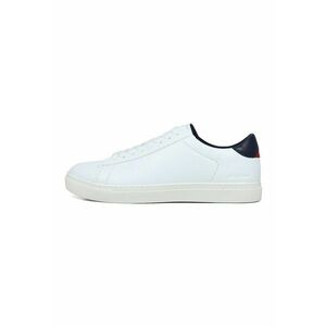 Pantofi sport uni de piele ecologica - Alb imagine