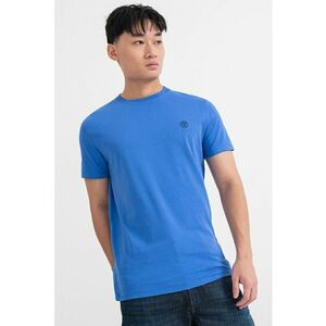Tricou slim fit din bumbac Dun-River - Albastru indigo imagine