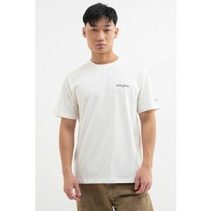 Tricou de bumbac cu imprimeu pe spate - Negru stins/Alb murdar/Bej deschis imagine
