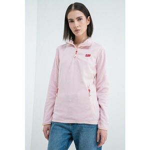 Bluza de trening slim fit cu fermnoar Ulyssia - Roz pastel imagine