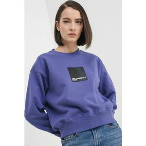Bluza de trening de bumbac organic cu logo - Violet imagine