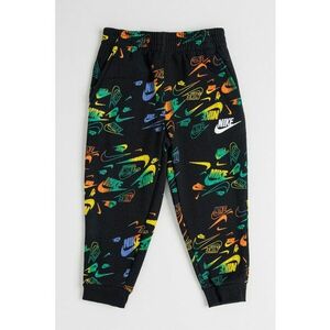 Pantaloni de trening din amestec de bumbac cu model monograma - Verde/Negru/Galben imagine