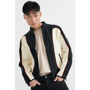 Jacheta cu model in doua tonuri J-Blink - Negru/Crem imagine