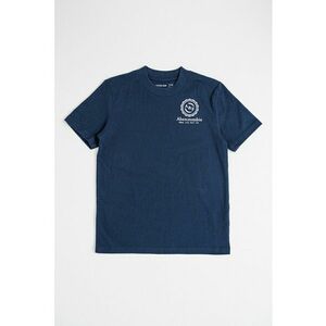Tricou din amestec de bumbac cu imprimeu - Alb/Bleumarin imagine