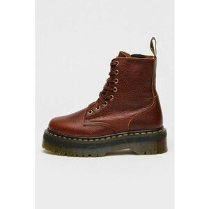 Ghete flatform de piele Jadon - Visiniu imagine