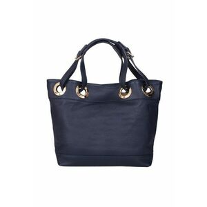 Geanta din piele naturala Stella - Bleumarin - 32x44cm imagine
