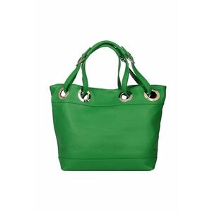 Geanta din piele naturala Stella - Verde - 32x44cm imagine
