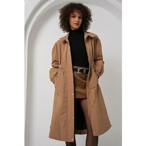 Palton dama trench lung cu captuseala - textil - Camila Maro - imagine