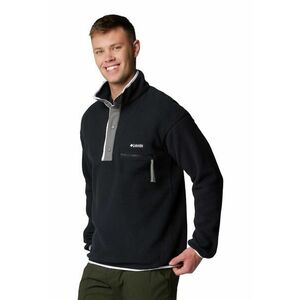 Bluza de trening cu fenta cu capse pentru trekking Helvetia II - Negru/Gri imagine