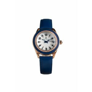 Ceas de mână quartz - inox - piele naturală - 36mm imagine