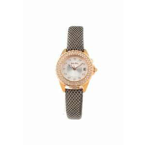 Ceas dama - 30mm - inox - curea piele naturala - Argintiu imagine