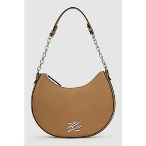 Geanta de piele cu bareta de umar Autograph Moon - Caramel imagine