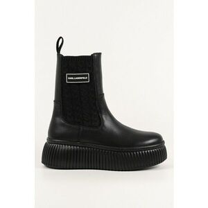 Ghete Chelsea din piele - Negru imagine