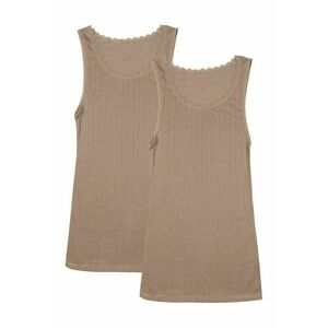 Set de topuri slim fit - 2 piese - Maro imagine