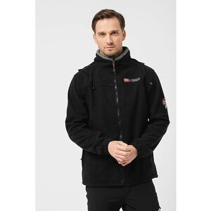 Jacheta din material fleece cu detaliu cu logo brodat Tamazonie - Negru imagine