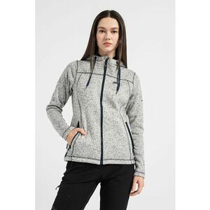 Hanorac cu captuseala din material fleece pentru drumetii Odelia - Gri deschis melange imagine