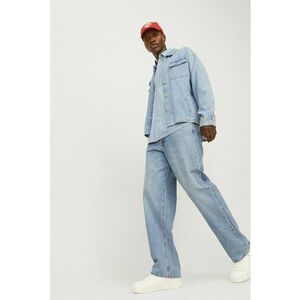 Blugi relaxed fit cu buzunare - Albastru deschis imagine
