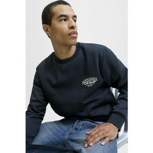 Bluza de trening regular-fit cu decolteu la baza gatului Makoto - Bleumarin imagine