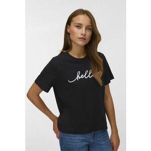 Tricou din bumbac organic cu imprimeu - Negru imagine