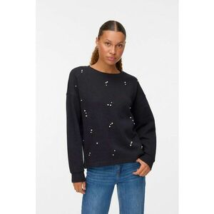 Bluza de trening cu perle sintetice - Negru imagine