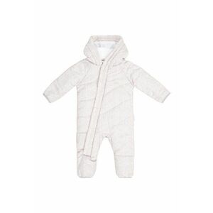 Costum de iarna cu gluga si imprimeu Adorable - Gri deschis imagine