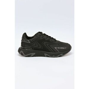 Pantofi sport cu garnituri din material textil - Negru imagine