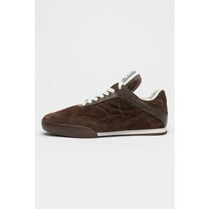 Pantofi sport low-cut din piele intoarsa - Maro inchis imagine