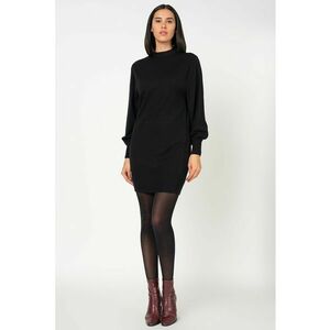 Rochie-pulover cambrata Labelle - Negru imagine