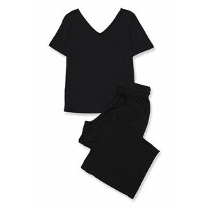 Pijamale viscoza negru imagine