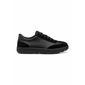Pantofi sport de piele si piele intoarsa - Negru imagine