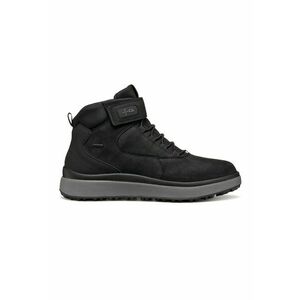 Ghete de piele cu velcro - Negru imagine