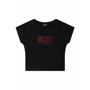 Tricou de bumbac cu logo brodat - Negru/Galben/Portocaliu imagine