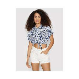 Camasa dama - 300247471 - Viscoza - Albastru - Albastru imagine