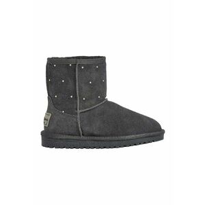 Ghete slip-on din piele intoarsa - Gri antracit imagine
