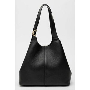 Geanta de piele cu bareta de umar C-Easy - Negru imagine