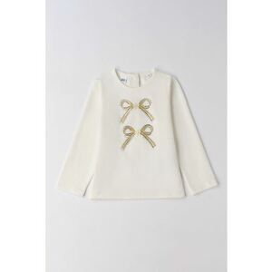 Bluza cu imprimeu stralucitor - Crem imagine