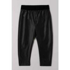 Colanti cu talie elastica - Negru imagine