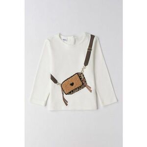 Bluza cu imprimeu grafic - Crem imagine