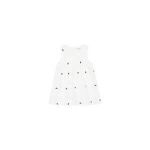 Rochie din bumbac organic - Alb imagine