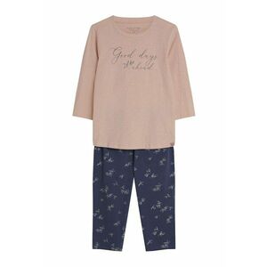 Pijama dama Bumbac - Roz - Text imagine