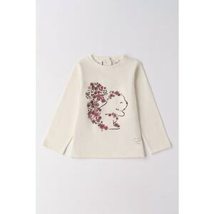 Bluza cu imprimeu grafic - Alb fildes/Maro/Violet tyrian imagine