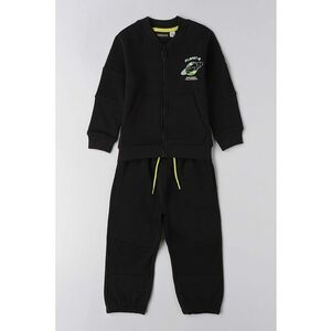 Trening de bumbac cu imprimeu spatial - Alb/Verde/Negru imagine