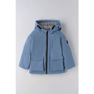 Geaca cu gluga si fermoar - Albastru lavanda imagine