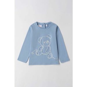 Bluza cu strasuri - Alb/Albastru lavanda imagine