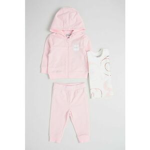 Set de imbracaminte cu fermoar - 3 Piese - Alb/Roz deschis imagine