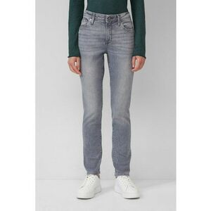 Blugi crop slim fit - Gri deschis imagine