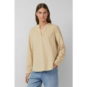 Bluza-tunica cu decolteu in V - Maro camel imagine