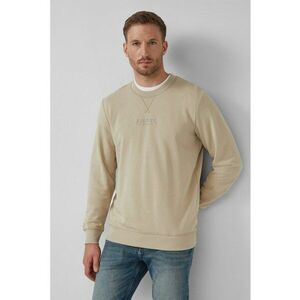 Bluza de trening din amestec de bumbac cu logo - Maro nisip imagine